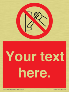 Custom Do Not Operate Sign